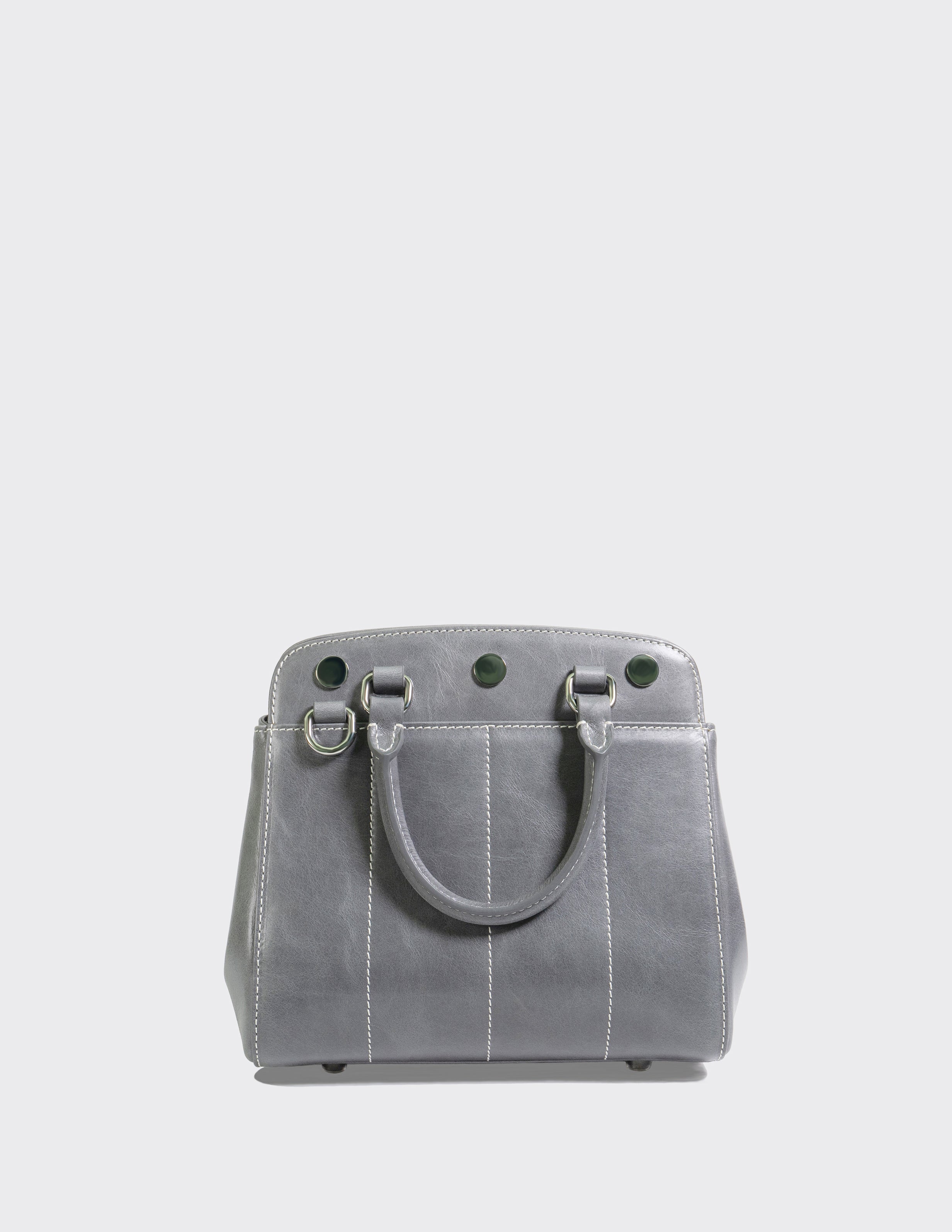 Leather Small October Bag in Etain