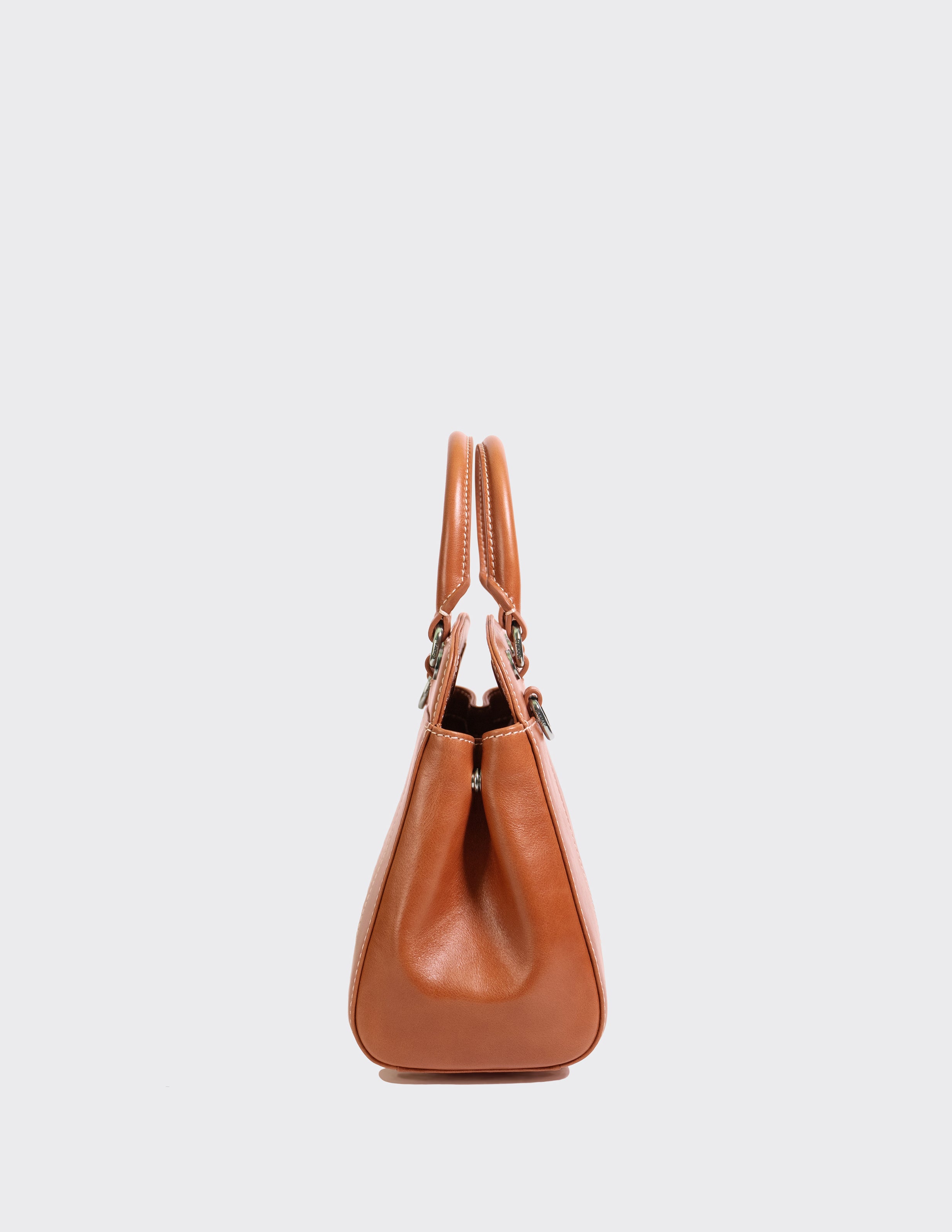 Leather Small October Bag in Golden Tan